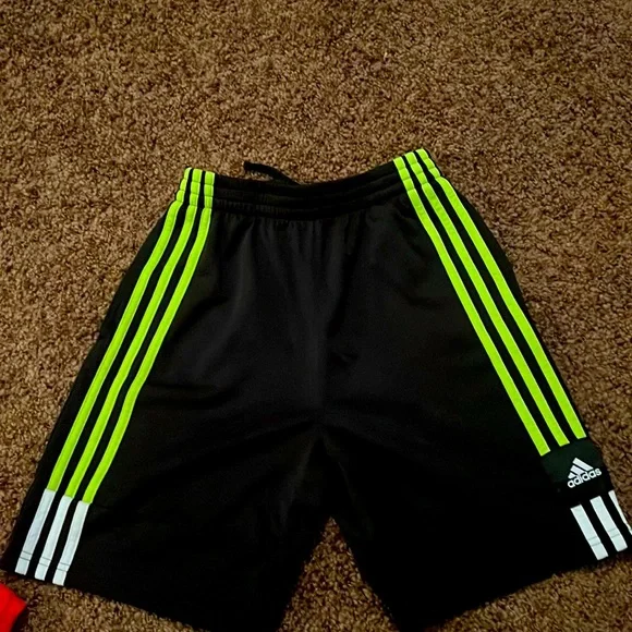 adidas Bottoms Boys Sz 416 Adidas Three Stripe Shorts Black